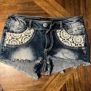 No Boundaries Denim Cut Off Shorts
